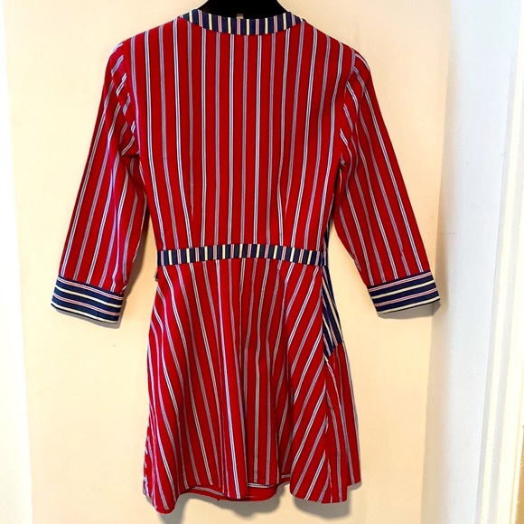 BCBGENERATION Striped  wrap dress Sz XS - Picture 6 of 6